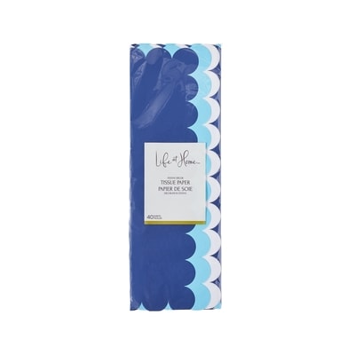 Life at Home Tissue Paper Sheets 40 Pack - Blue 40 ea, $0.10/1ea