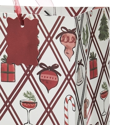 Grand sac-cadeau – losanges artisanaux