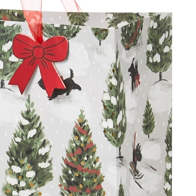 Large Gift Bag - Scottie Forest