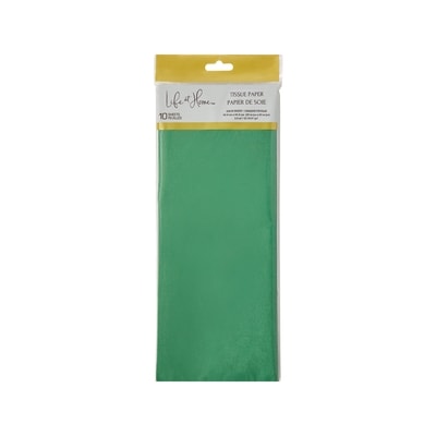 Life at Home Tissue Paper Sheets 10 Pack - Green 10 ea, $0.20/1ea