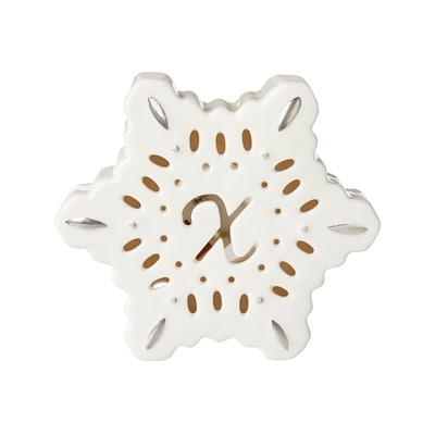 Life at Home Light Up Ceramic Monogram Snowflake - Letter X 1 ea, $5.00/1ea