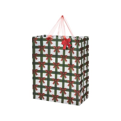 Life at Home Large Gift Bag - Plaid Bow 1 ea, $2.50/1ea