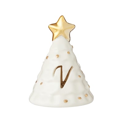 Life at Home Light Up Ceramic Monogram Christmas Tree - Letter V 1 ea, $5.00/1ea