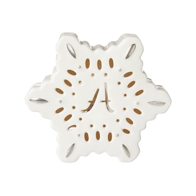 Life at Home Light Up Ceramic Monogram Snowflake - Letter A 1 ea, $5.00/1ea