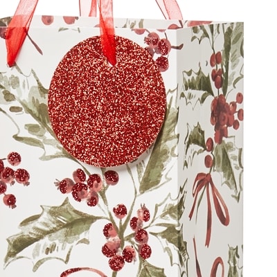 Bottle Gift Bag - Holly