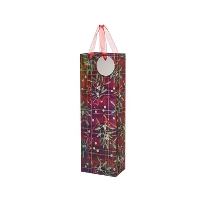 Life at Home Bottle Gift Bag - Mistletoes 1 ea, $2.00/1ea