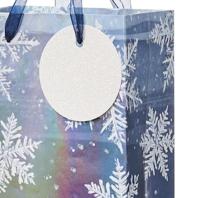 Bottle Gift Bag - Snowflakes