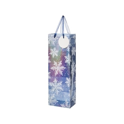 Life at Home Sac-cadeau pour bouteille – flocons de neige 1 ea, 2,00 $/1ch