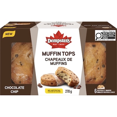 Dempster Chocolate Chip Muffin 270 g, $2.22/100g
