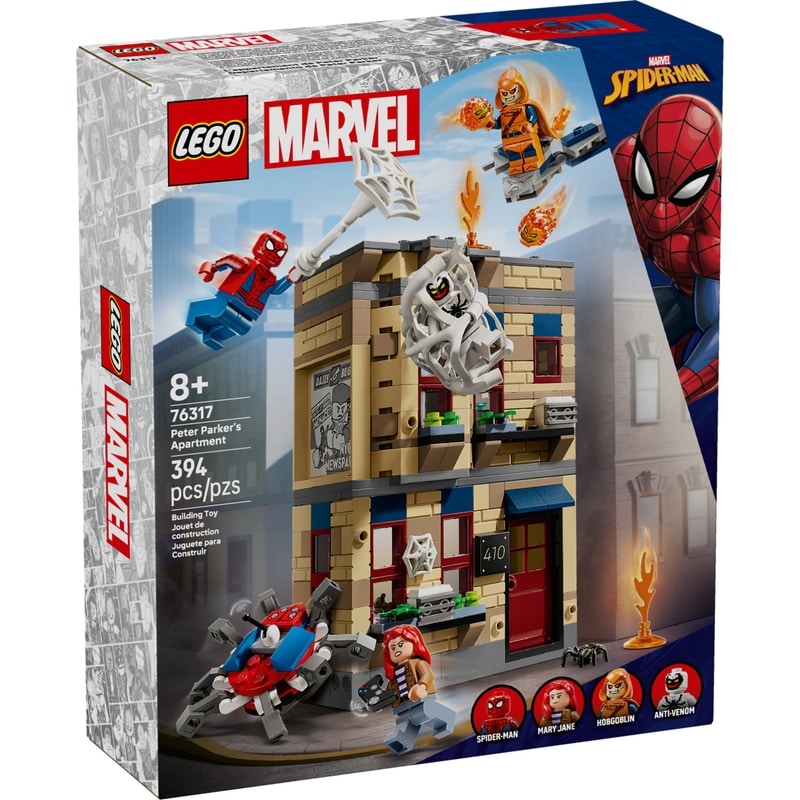 Marvel Peter Parker’s Apartment Super Hero Building Toy 76317