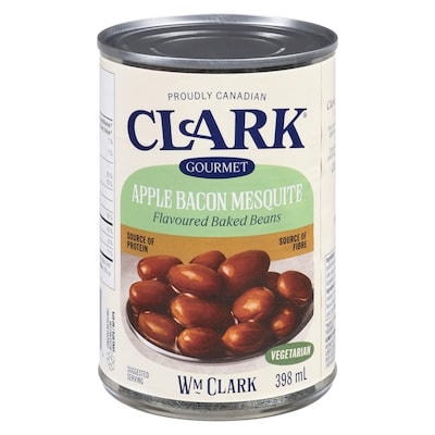 Clark Apple Bacon Mesquite Flavoured Baked Beans 398 ml, $0.75/100ml