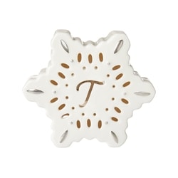 Life at Home Light Up Ceramic Monogram Snowflake - Letter T 1 ea, $3.75/1ea