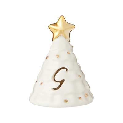 Life at Home Arbre de Noël lumineux en céramique avec monogramme – lettre G 1 ea, 5,00 $/1ch