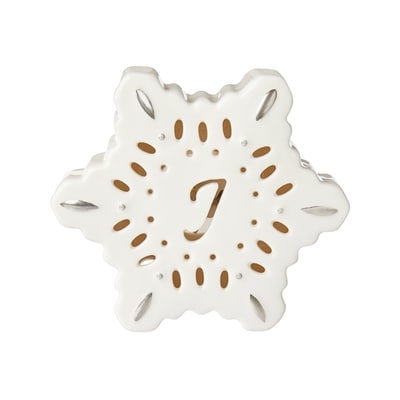 Life at Home Light Up Ceramic Monogram Snowflake - Letter J 1 ea, $5.00/1ea