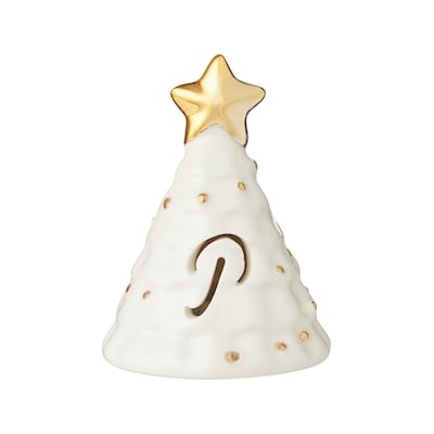 Life at Home Arbre de Noël lumineux en céramique avec monogramme – lettre P 1 ea, 5,00 $/1ch