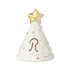 Life at Home Arbre de Noël lumineux en céramique avec monogramme – lettre R 1 ea, 5,00 $/1ch