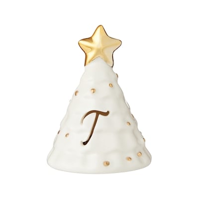 Life at Home Light Up Ceramic Monogram Christmas Tree - Letter T 1 ea, $5.00/1ea
