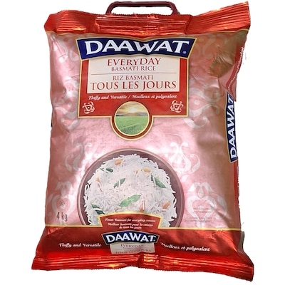 Daawat Basmati Rice 4 kg, $0.42/100g