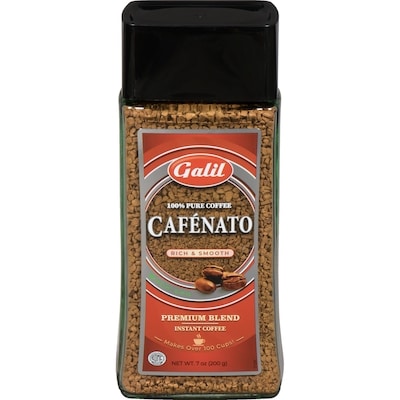 Galil Instant coffee cafénato premium blend 200 g, 7,50 $/100g