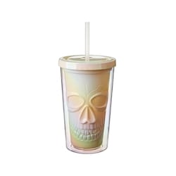 null Gobelet à double paroi en forme de crâne 1 ea, 5,00 $/1ch