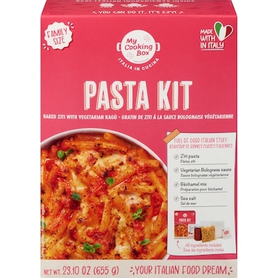 My Cooking Box Pasta Kit Baked Ziti With Vegetarian Ragù Family Size 655 g, $1.22/100g