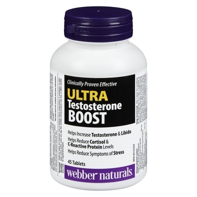 Webber Naturals Ultra Testosterone Boost 45 ea, $0.84/1ea