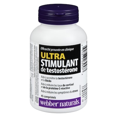 Webber Naturals Ultra stimulant de testostérone 45 ea, 0,84 $/1ch
