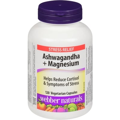 Webber Naturals Ashwagandha + Magnesium 120 ea, $0.16/1ea