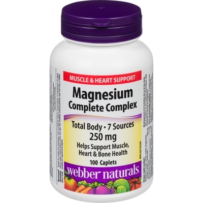 Webber Naturals Magnesium Complete Complex 250 mg 100 ea, $0.13/1ea