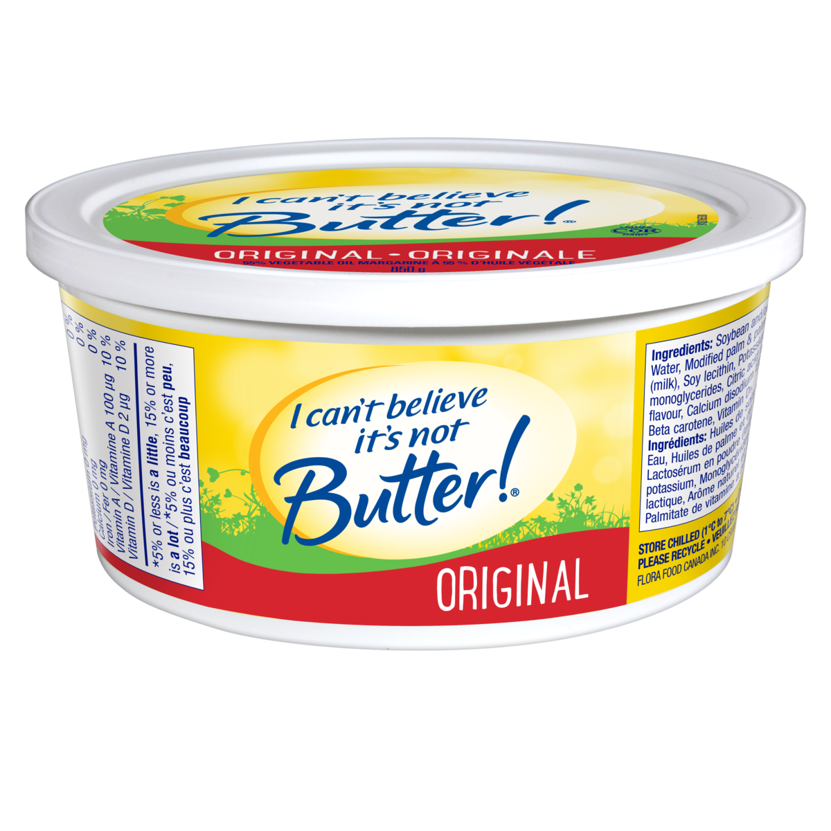 I Can't Believe It's Not Butter! 55% Vegetable Oil Margarine Original 850 g, $0.88/100g