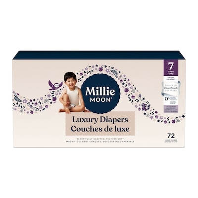 Millie Moon  Luxury Diapers, Size 7, 72 Count 72 ea, $0.56/1ea