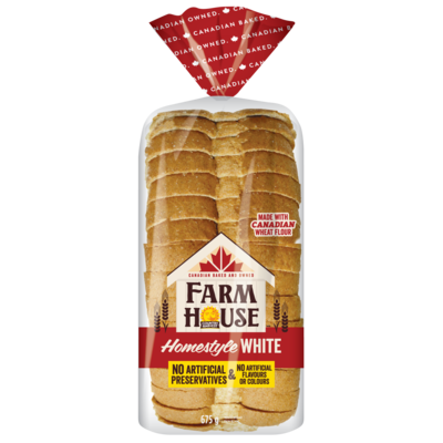 Farmhouse Homestyle White Bread 675 g, $0.67/100g
