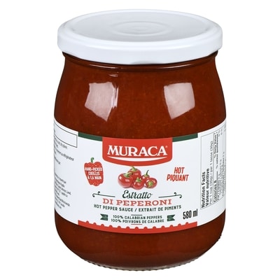 Muraca Hot Pepper Sauce Hot 580 ml, $1.55/100ml