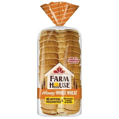 Farmhouse Honey Whole Wheat 675 g, $0.67/100g