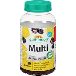 Jamieson Gomme multivitaminée pour hommes 130 ea, 0,18 $/1ch