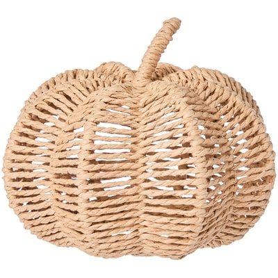 null Small Natural Rope Pumpkin 6.10 in x 4.50 in 1 ea, $8.00/1ea