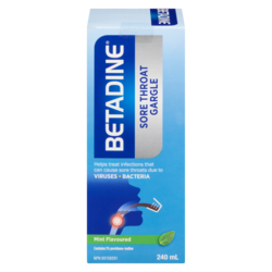 Betadine Sore Throat Gargle Mint Flavoured 240 ml, $6.87/100ml