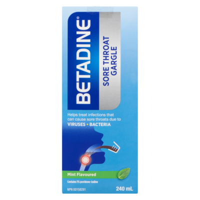 Sore Throat Gargle Mint Flavoured