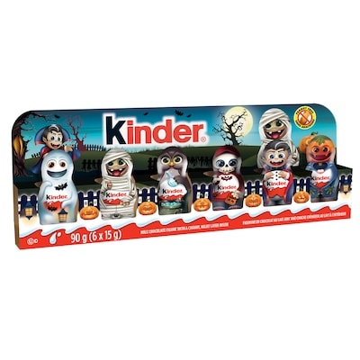 Kinder Mini Hollow Halloween Chocolate Figures, 6 x 15g Chocolate Figures 90 g, $5.56/100g