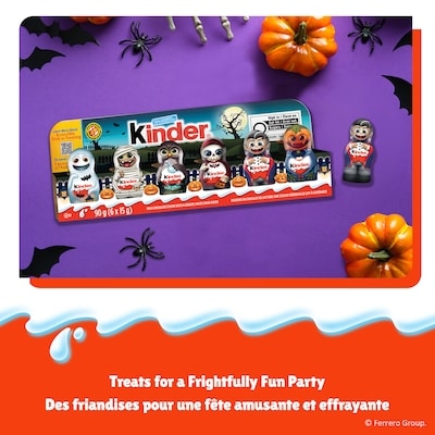 Mini Hollow Mik Chocolate Figures, Halloween Confections, 6 x 15 g