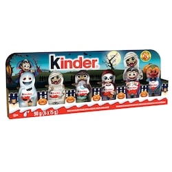 Kinder mini figurines creuses en chocolat au lait d'Halloween, 6 figurines en chocolat de 15 g 90 g, 5,56 $/100g