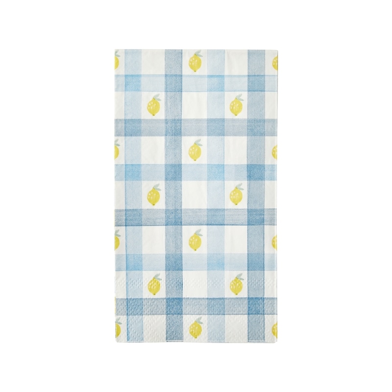 3 Ply Buffet Napkins 40 Pack - Lemon