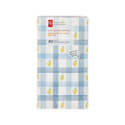 le Choix du Président Emballage de 40 serviettes cocktail à 3 plis – citrons 40 ea, 0,13 $/1ch
