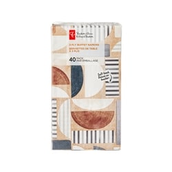 President's Choice 3 Ply Buffet Napkins 40 Pack - Stripe 40 ea, $0.13/1ea