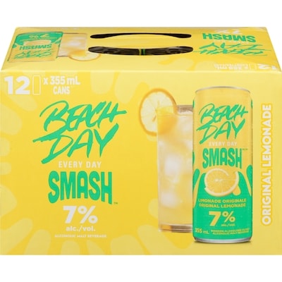 Beach Day Every Day Alcoholic Beverage Original Lemonade (ID required at pick-up) 12x355.0 ml, $0.52/100ml