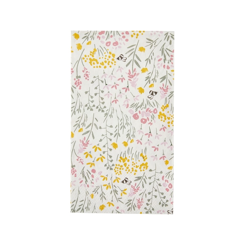 3 Ply Buffet Napkins 40 Pack - Flower
