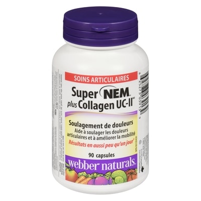 Webber Naturals Super nem plus collagen uc-ii 90 ea, 0,33 $/1ch