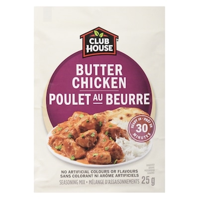 Club House Mélange d'assaisonnements poulet au beurre 25 g, 4,00 $/100g