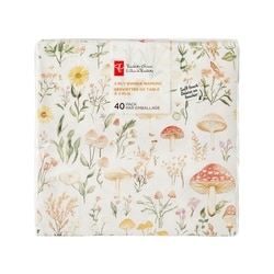 President's Choice 3 Ply Dinner Napkins 40 Pack - Spring Mushroom 40 ea, $0.13/1ea