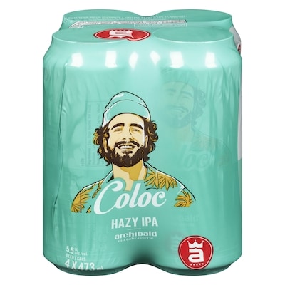 Archibald Coloc Beer Hazy Ipa (ID required at pick-up) 4x473.0 ml, $0.82/100ml
